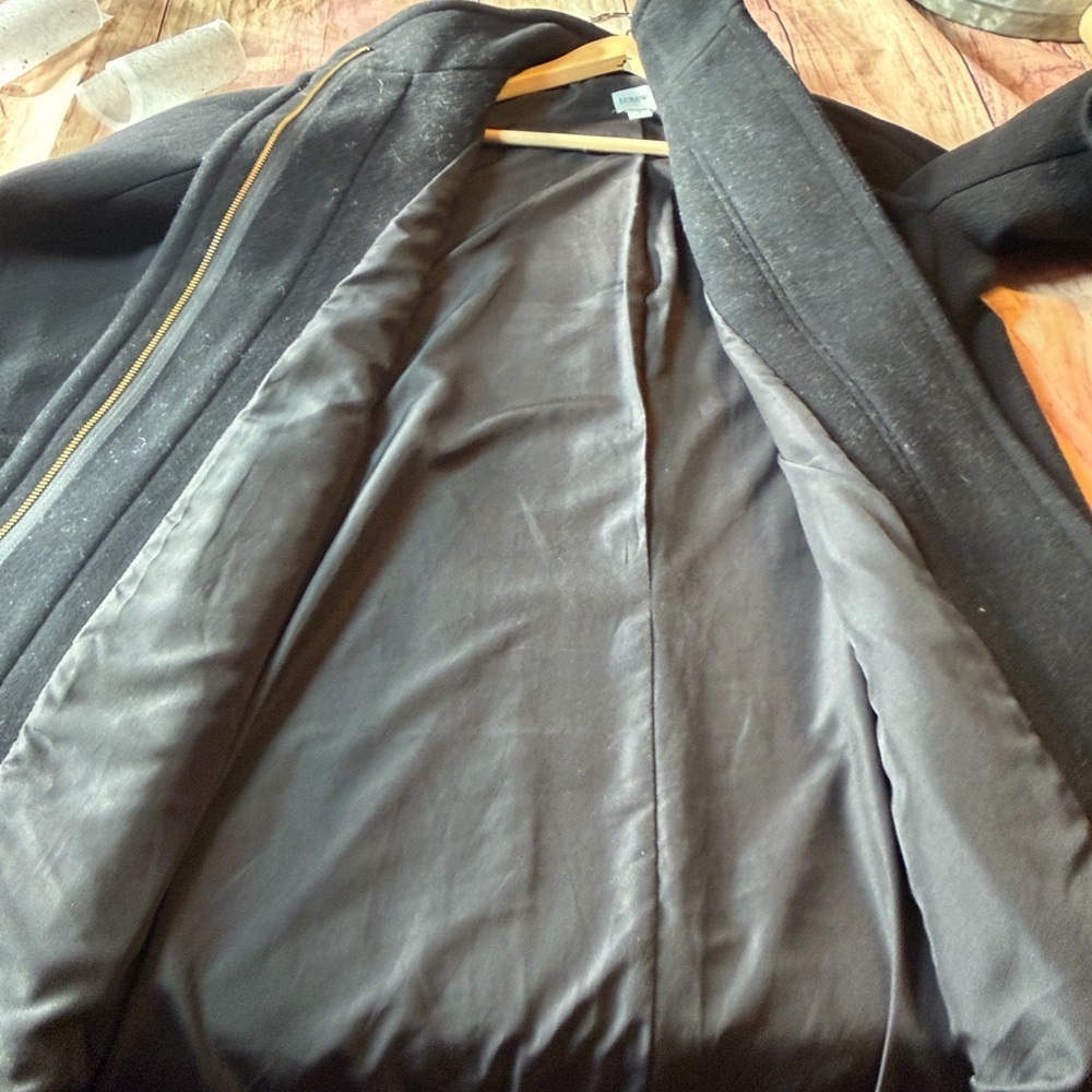 J. Crew Classic Wool Blend Black Jacket - Picture 9 of 12